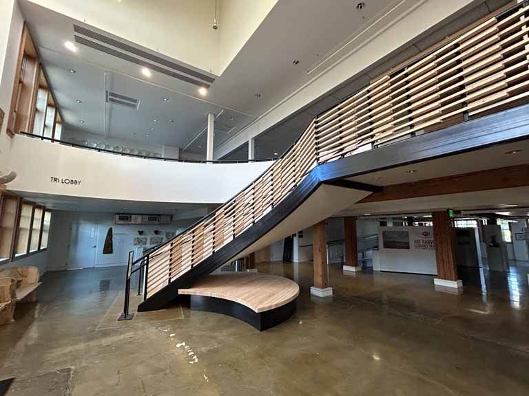 Chehalem Cultural Center Lobby Spiral Staircase